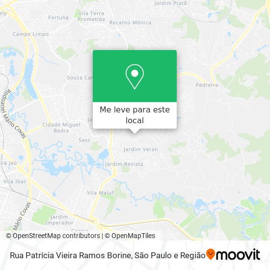 Rua Patrícia Vieira Ramos Borine mapa