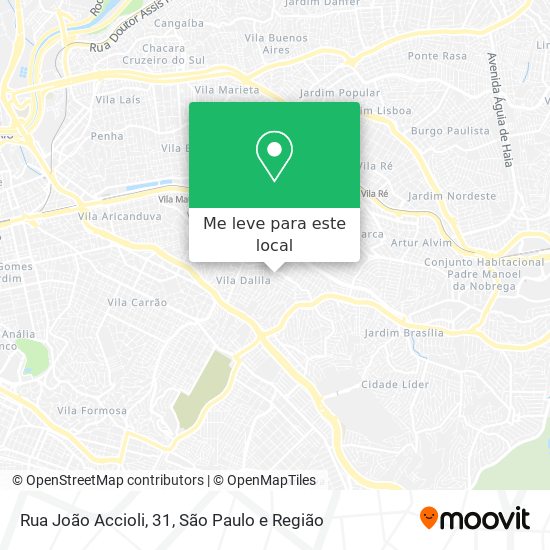 Rua João Accioli, 31 mapa