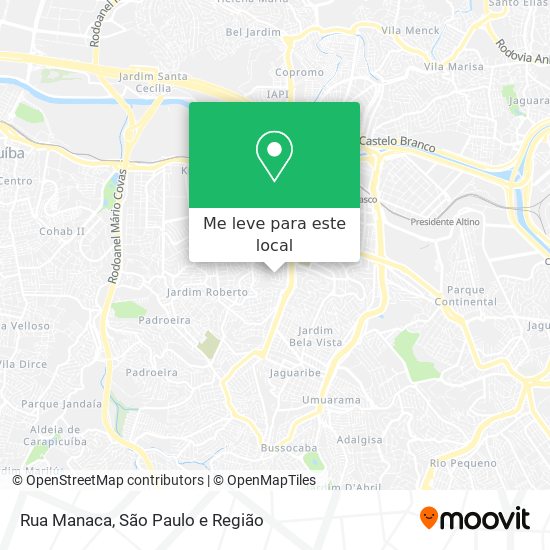 Rua Manaca mapa