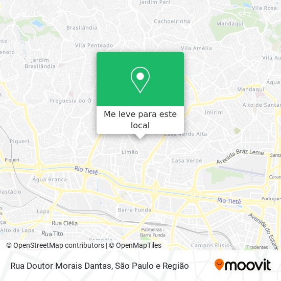 Rua Doutor Morais Dantas mapa