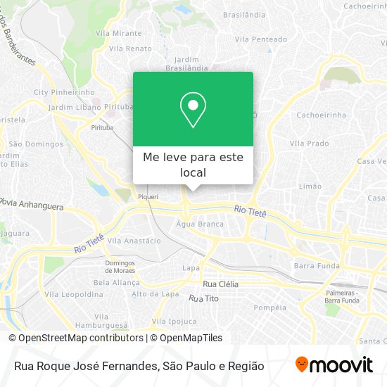 Rua Roque José Fernandes mapa