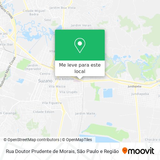 Rua Doutor Prudente de Morais mapa