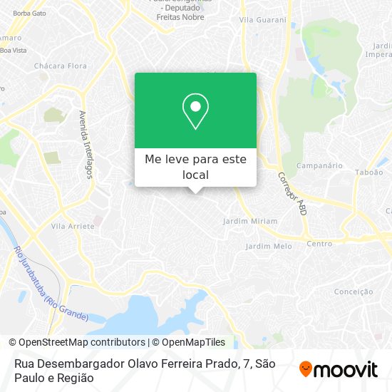 Rua Desembargador Olavo Ferreira Prado, 7 mapa