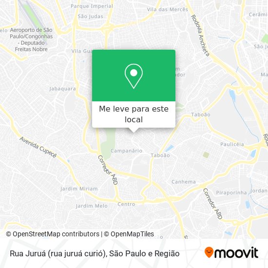 Rua Juruá (rua juruá curió) mapa