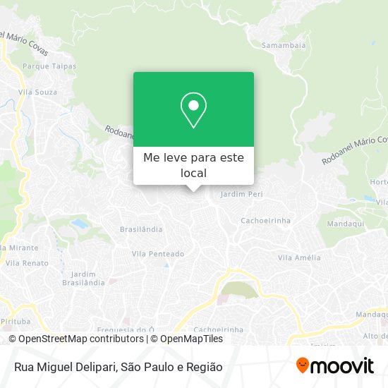 Rua Miguel Delipari mapa