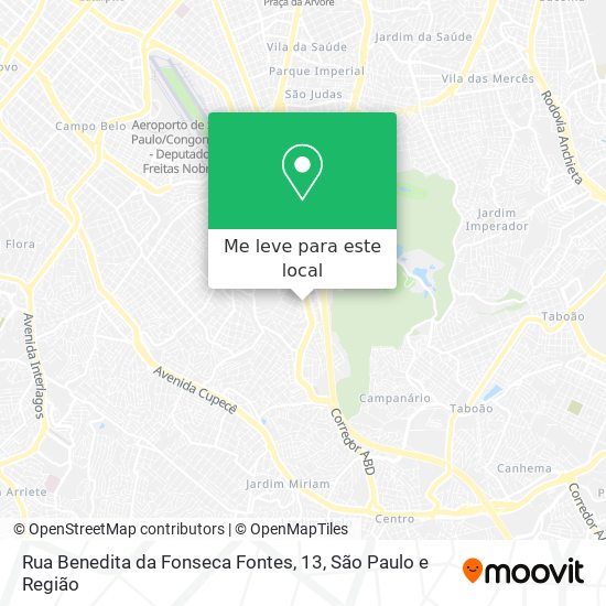 Rua Benedita da Fonseca Fontes, 13 mapa