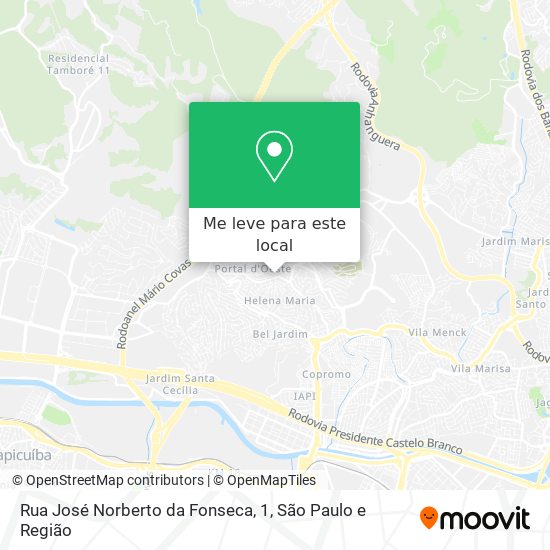 Rua José Norberto da Fonseca, 1 mapa