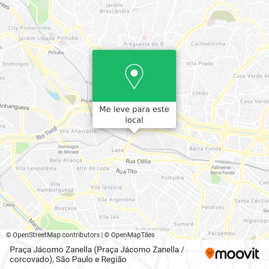 Praça Jácomo Zanella mapa