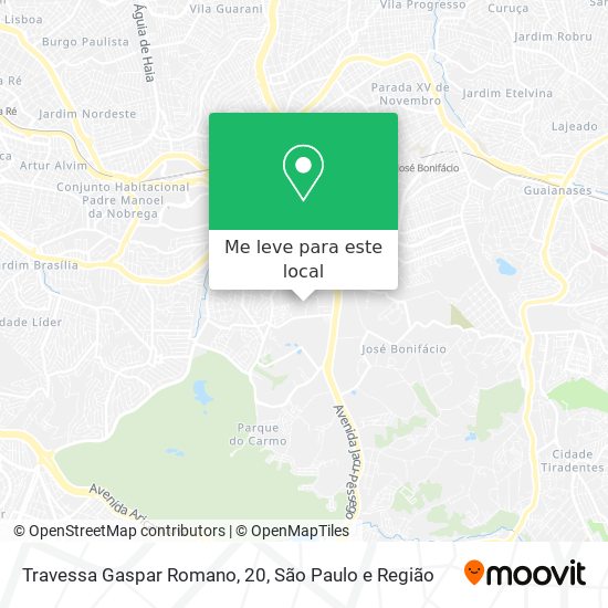 Travessa Gaspar Romano, 20 mapa