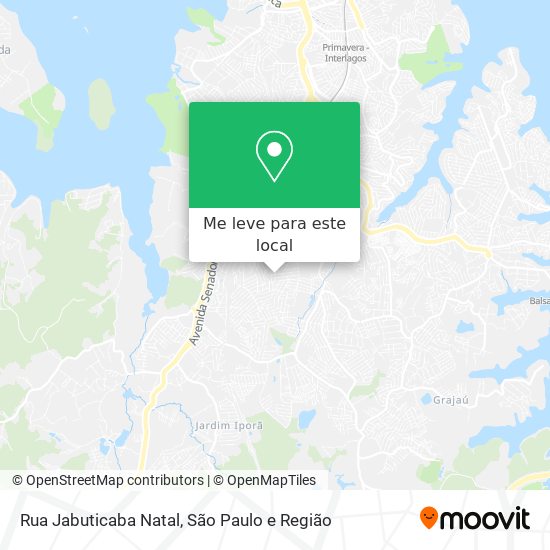 Rua Jabuticaba Natal mapa