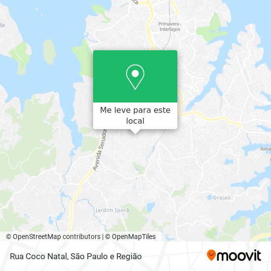 Rua Coco Natal mapa
