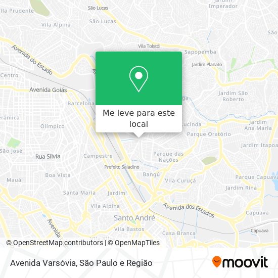 Avenida Varsóvia mapa