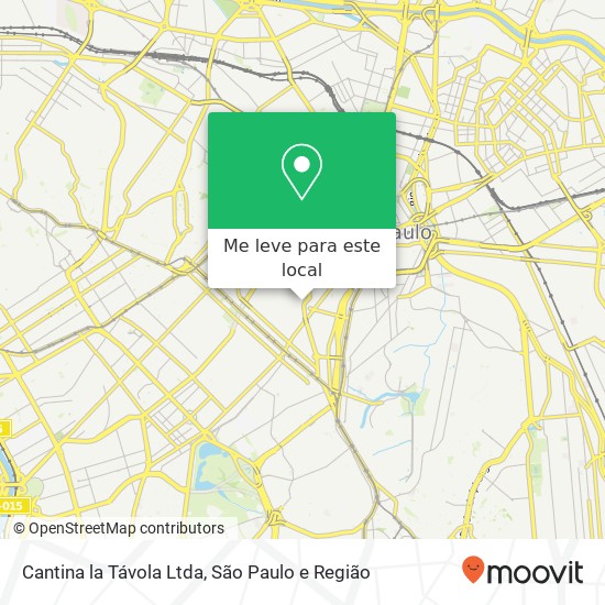 Cantina la Távola Ltda, Bela Vista São Paulo-SP mapa