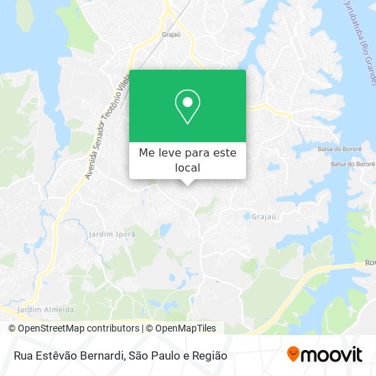 Rua Estêvão Bernardi mapa