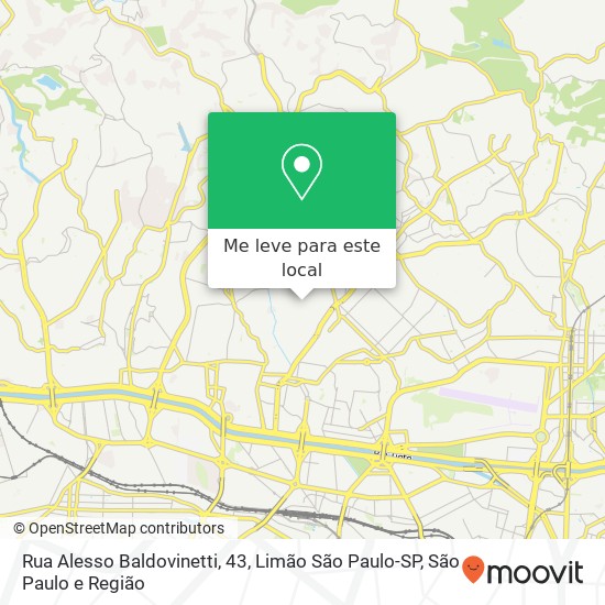Rua Alesso Baldovinetti, 43, Limão São Paulo-SP mapa