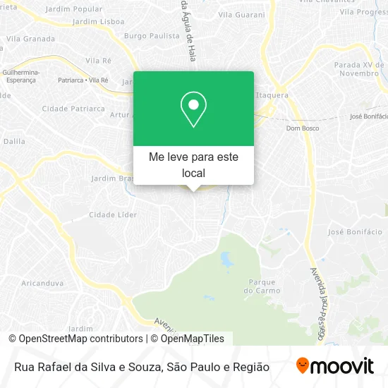 Rua Rafael da Silva e Souza mapa