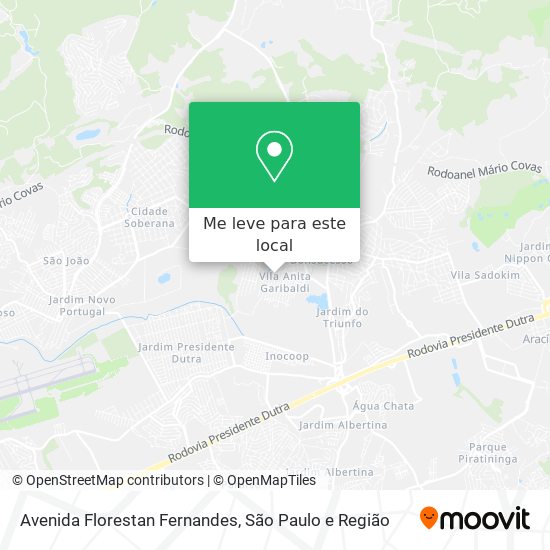 Avenida Florestan Fernandes mapa