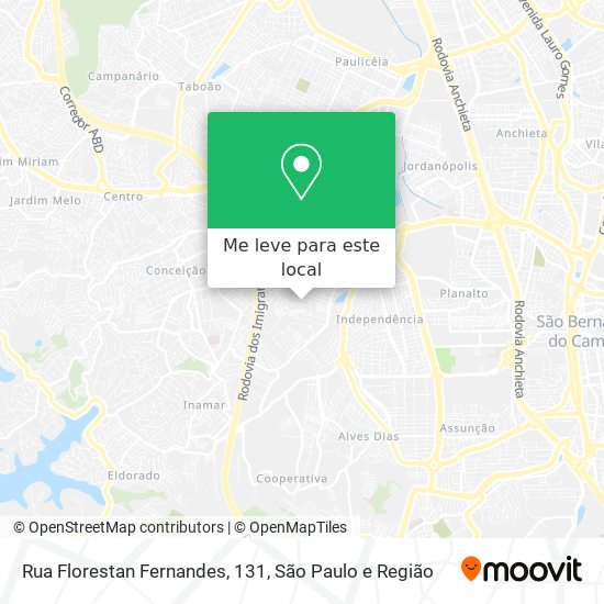 Rua Florestan Fernandes, 131 mapa