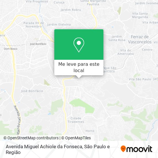 Avenida Miguel Achiole da Fonseca mapa