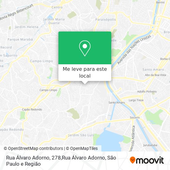 Rua Álvaro Adorno, 278,Rua Álvaro Adorno mapa