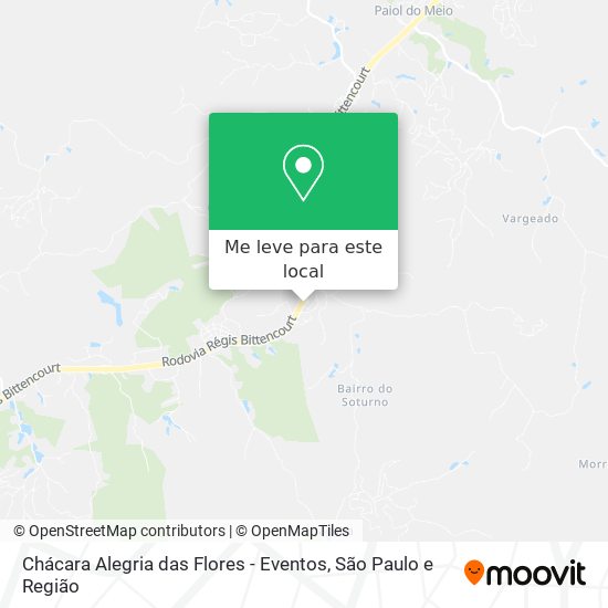 Chácara Alegria das Flores - Eventos mapa