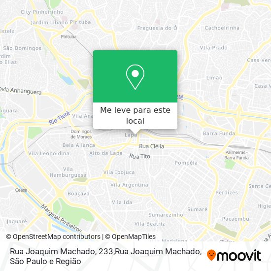 Rua Joaquim Machado, 233,Rua Joaquim Machado mapa