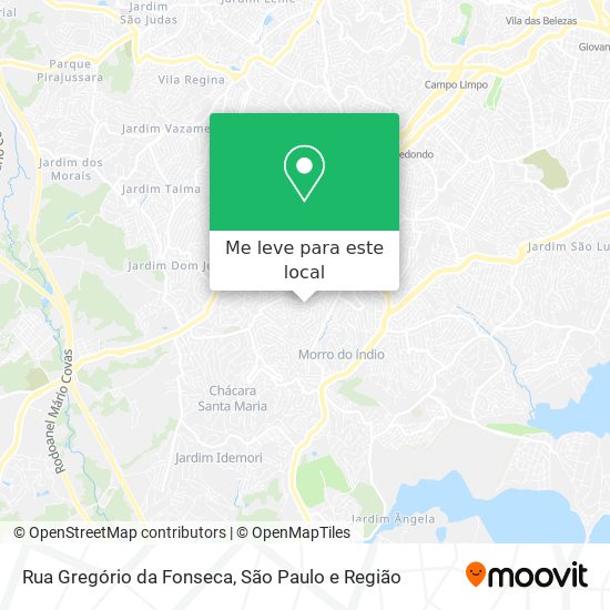 Rua Gregório da Fonseca mapa