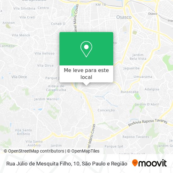 Rua Júlio de Mesquita Filho, 10 mapa