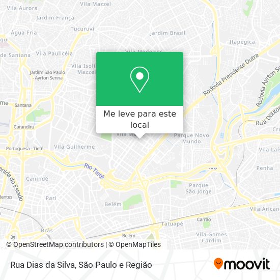 Rua Dias da Silva mapa