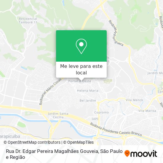 Rua Dr. Edgar Pereira Magalhães Gouveia mapa