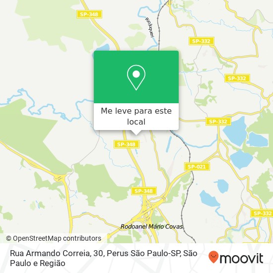 Rua Armando Correia, 30, Perus São Paulo-SP mapa