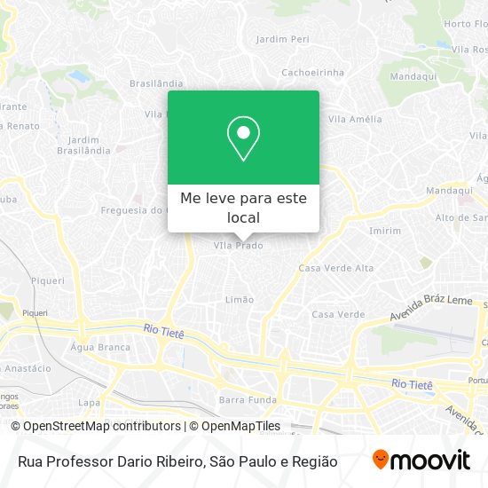 Rua Professor Dario Ribeiro mapa