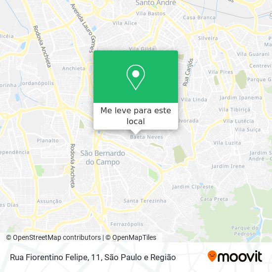Rua Fiorentino Felipe, 11 mapa