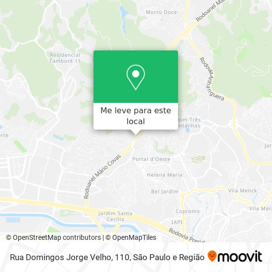 Rua Domingos Jorge Velho, 110 mapa
