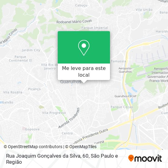 Rua Joaquim Gonçalves da Silva, 60 mapa
