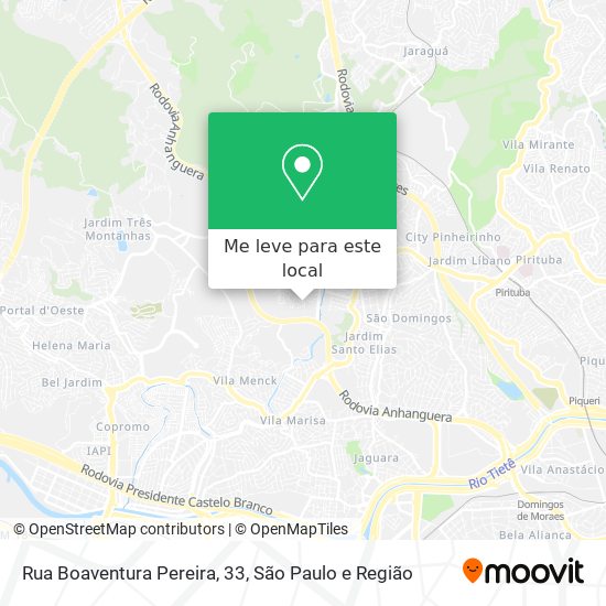 Rua Boaventura Pereira, 33 mapa