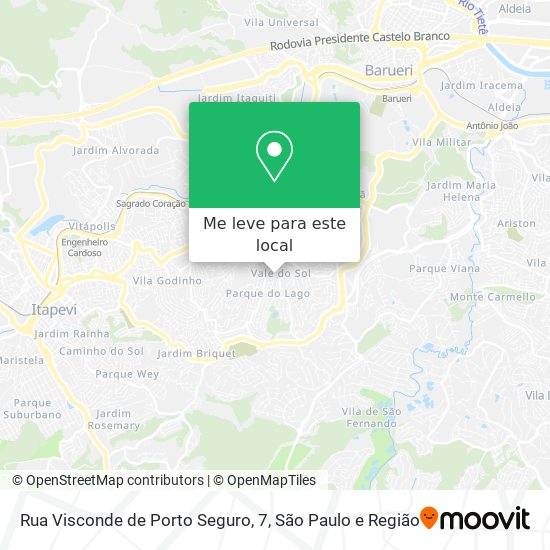 Rua Visconde de Porto Seguro, 7 mapa