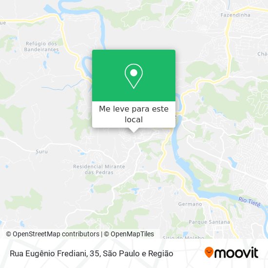 Rua Eugênio Frediani, 35 mapa