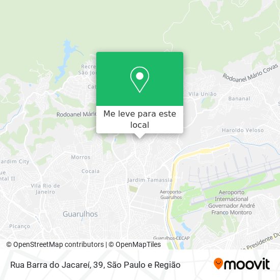 Rua Barra do Jacareí, 39 mapa