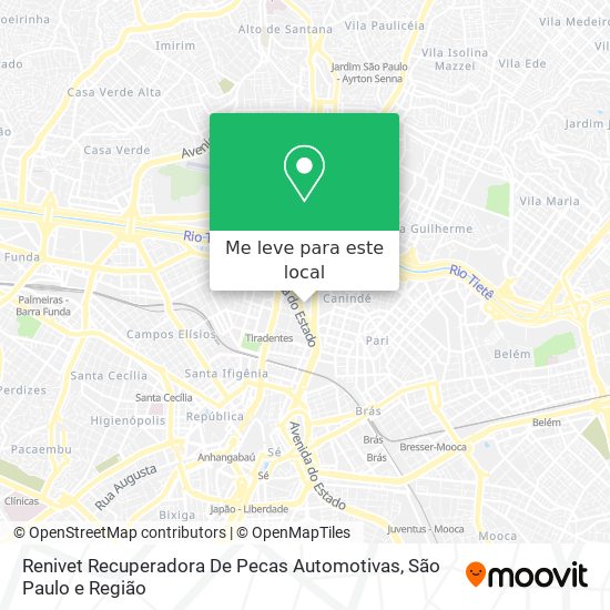 Renivet Recuperadora De Pecas Automotivas mapa