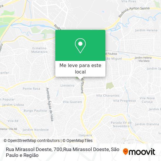 Rua Mirassol Doeste, 700,Rua Mirassol Doeste mapa