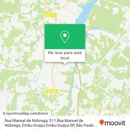 Rua Manoel de Nóbrega, 511,Rua Manoel de Nóbrega, Embu-Guaçu Embu-Guaçu-SP mapa