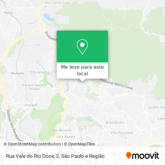 Rua Vale do Rio Doce, 2 mapa