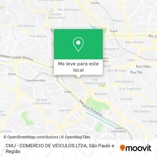 CMJ - COMERCIO DE VEICULOS LTDA mapa