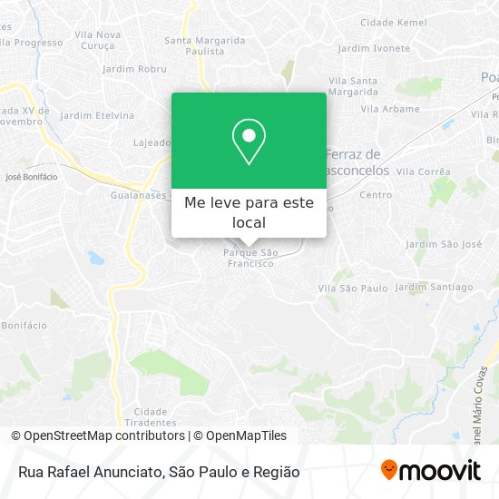 Rua Rafael Anunciato mapa