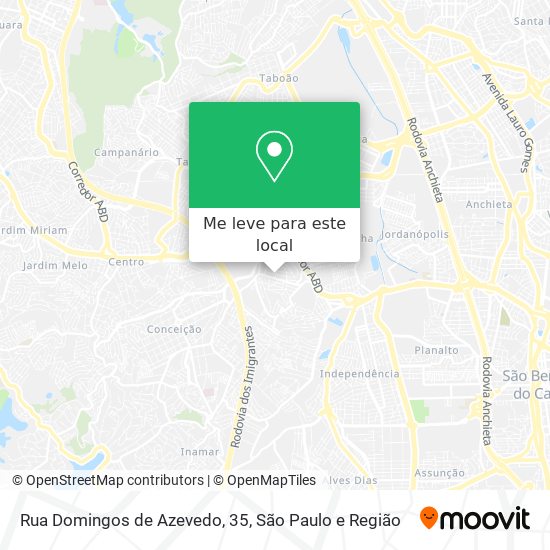 Rua Domingos de Azevedo, 35 mapa