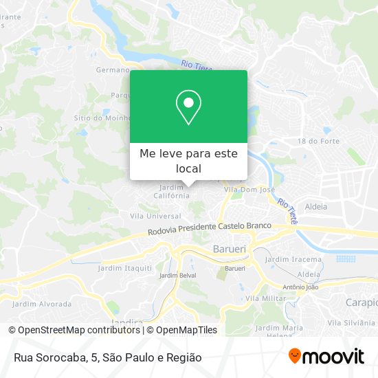 Rua Sorocaba, 5 mapa