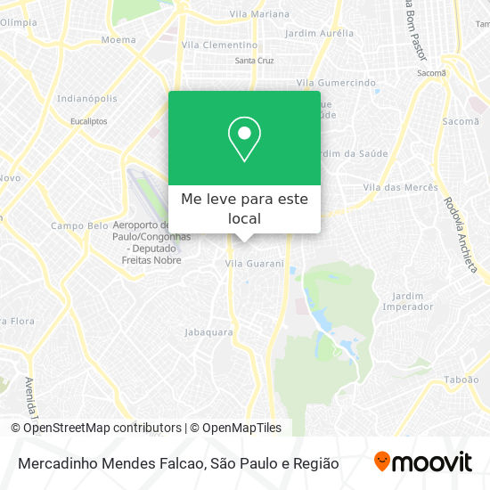 Mercadinho Mendes Falcao mapa