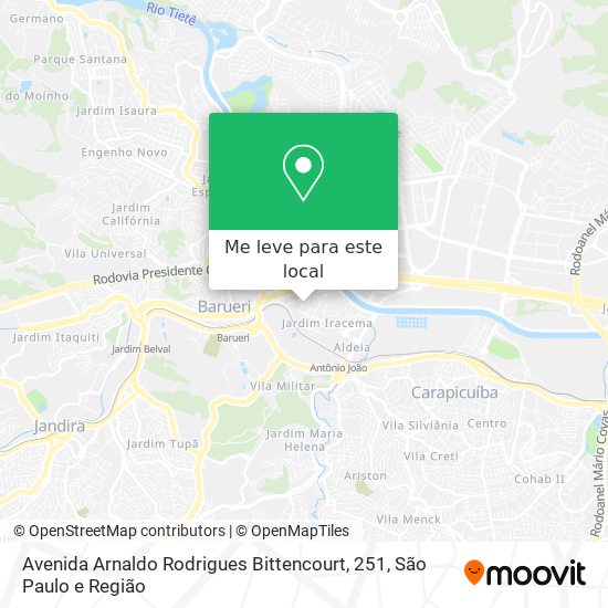 Avenida Arnaldo Rodrigues Bittencourt, 251 mapa