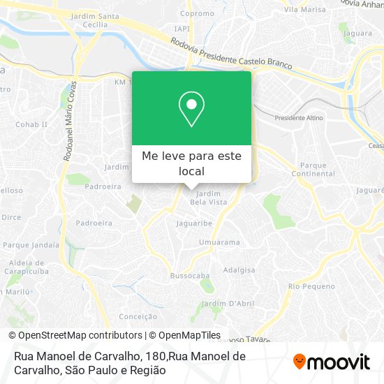 Rua Manoel de Carvalho, 180,Rua Manoel de Carvalho mapa